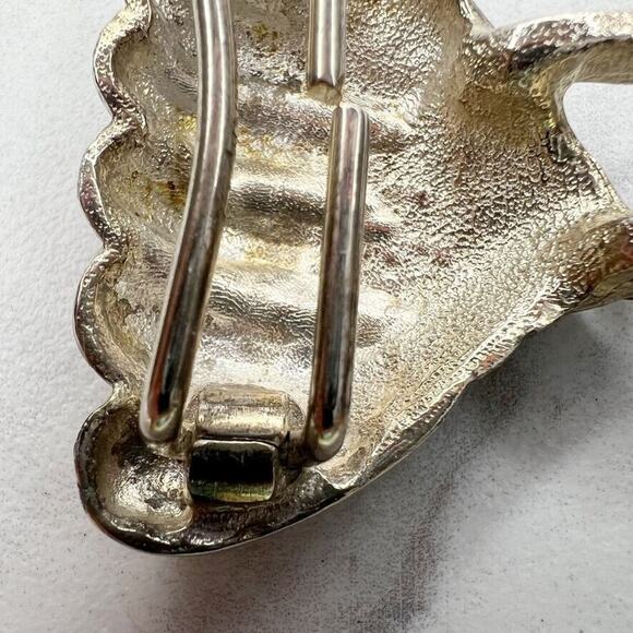 Vintage Flourish Silver Tone Belt Buckle Piece - Picture 8 of 9